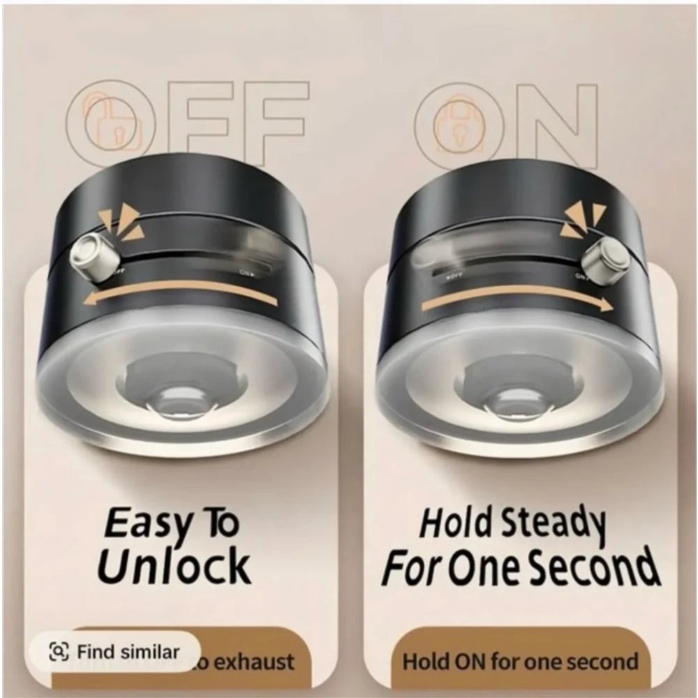 360° Magnetic Car Phone Holder Electric Vacuum Suction Cup Mount - Black